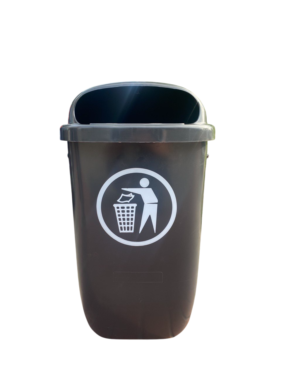 Урна пластикова SULO 50л корпус сірий, кришка сіра